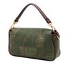Fendi Sarah Coleman FF Canvas Fish Eye Embroidered Baguette Satchel Secondhand