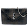 Saint Laurent Studded Leather Monogram Le Sept Chain Bag Secondhand