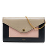 Celine Tricolor Leather Pocket Envelope Wallet On Chain Secondhand