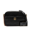 Chanel Calfskin Grosgrain Stitched Button Up Camera Case Secondhand