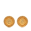 Secondhand Chanel Gold Plated Coco Coin Motif Clip On Earrings
