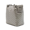 Chanel Small Chevron Iridescent Calfskin Urban Spirit Bucket Bag Secondhand