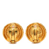 Chanel CC Gold Plated Faux Pearl Clip On Earrings Secondhand
