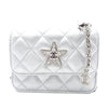 Chanel Quilted Metallic Lambskin Crystal Star Chain Flap Secondhand