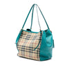 Secondhand Burberry Small Haymarket Check Canvas and Leather Canterbury Tote
