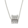 Bvlgari 18K White Gold Small B.zero1 Pendant Necklace Secondhand
