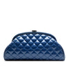 Chanel Quilted Patent Timeless Kiss Lock Clutch Secondhand