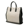 Saint Laurent Linen Rive Gauche North South Tote Secondhand