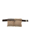 Gucci GG Canvas Double Pocket Belt Bag Secondhand