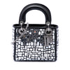 Dior Mini Smooth Calfskin Embroidered Mosaic of Mirrors Lady Dior Secondhand