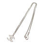 Secondhand Chanel Silver Plated CC Rhinestone Pendant Necklace