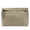 LOEWE Embossed Anagram Leather Repeat T Clutch Secondhand