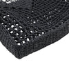 Prada Raffia Effect Crochet Embroidered Logo Tote Secondhand
