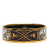 Secondhand Hermès Wide Enamel Grand Apparat Horse Bangle