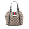 Gucci GG Canvas Web New Ladies Tote Secondhand