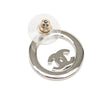 Chanel CC Brass Strass Push Back Earrings Secondhand