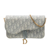 Dior Oblique Canvas Saddle Wallet On Chain Secondhand