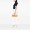 Bottega Veneta Metallic Lambskin Intrecciato Andiamo Clutch Secondhand