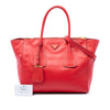 Prada Glace Calf Twin Pocket Double Handle Satchel Secondhand