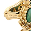 Secondhand Van Cleef and Arpels 18K Yellow Gold and Malachite Magic Alhambra 3 Motif Earrings