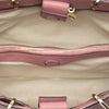 Gucci Medium Bicolor Calfskin Bamboo Shopper Satchel Secondhand