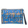 Burberry House Check Canvas Graffiti Zip Pouch Secondhand