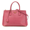 Prada Medium Saffiano Lux Galleria Double Zip Satchel Secondhand