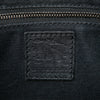 Burberry Studded Leather Trimmed House Check Canvas Shoulder Bag Secondhand