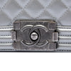 Chanel Old Medium Quilted Metallic Caviar Boy Flap Secondhand