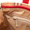 Burberry Haymarket Check Canvas Handbag Secondhand