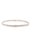 Chanel CC Silver Plated Strass Bangle Secondhand