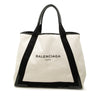 Balenciaga Canvas Navy Cabas Tote M Secondhand