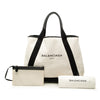 Balenciaga Canvas Navy Cabas Tote M Secondhand