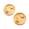 Secondhand Chanel Gold Plated CC Sunburst Clip On Earrings