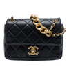 Chanel Mini CC Quilted Calfskin Multi Chain Single Flap Secondhand