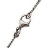 Chanel Silver Plated CC Faux Pearl Rhinestone Pendant Necklace Secondhand