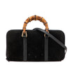 Gucci Suede Bamboo Wallet On Strap Secondhand