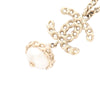 Chanel Gold Plated Faux Pearl CC Pendant Necklace Secondhand
