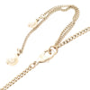 Chanel Gold Plated Faux Pearl CC Pendant Necklace Secondhand
