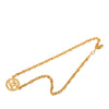 Chanel CC Gold Plated Round Pendant Necklace Secondhand