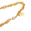 Chanel CC Gold Plated Round Pendant Necklace Secondhand