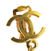 Chanel CC Gold Plated Faux Pearl Dangle Clip On Earrings Secondhand