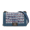 Chanel Medium Denim and Tweed Boy Bag Secondhand