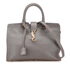 Saint Laurent Small Leather Monogram Cabas Satchel Secondhand