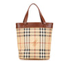Secondhand Burberry Haymarket Check Coated Canvas Bucket Bag