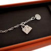 Hermès Sterling Silver Amulettes Kelly Bracelet Secondhand