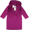 Max Mara Necton Wool Hooded Coat in Fuchsia Secondhand