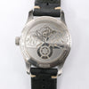 Montblanc Geosphere 119286 BBGJ3HDQ3 SS x Leather AT Watch with Black Dial Secondhand