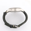 Montblanc Geosphere 119286 BBGJ3HDQ3 SS x Leather AT Watch with Black Dial Secondhand