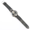 Montblanc Geosphere 119286 BBGJ3HDQ3 SS x Leather AT Watch with Black Dial Secondhand